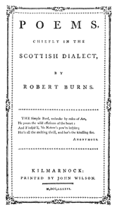 Robert Burns - Poems, chiefly in the Scottish dialect